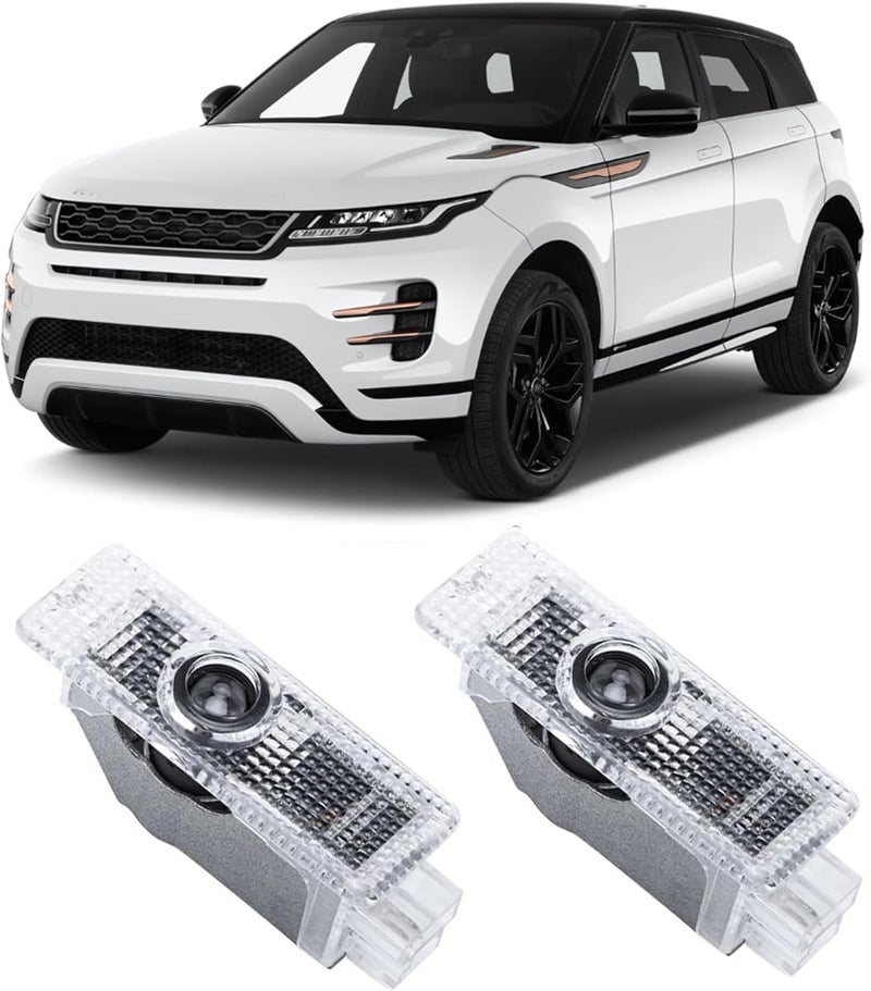 TFSOTLY 2 Pcs Never Fade Door Light Logo, Projection Ghost Shadow Welcome Puddle Light Compatible with Evoque 2013-2017 Accessories (EVOQUE) - Image 1